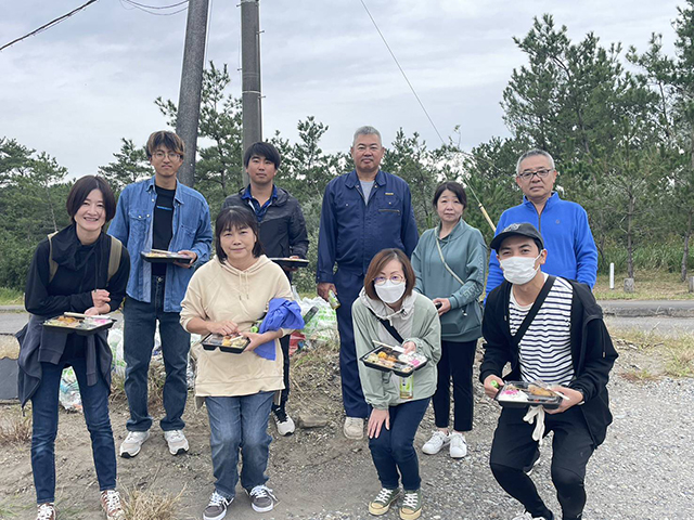 一ッ葉海浜公園でゴミ拾いのボランティア活動
